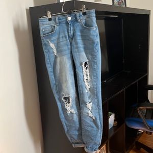 Resfeber light destructed skinny boyfriend jean